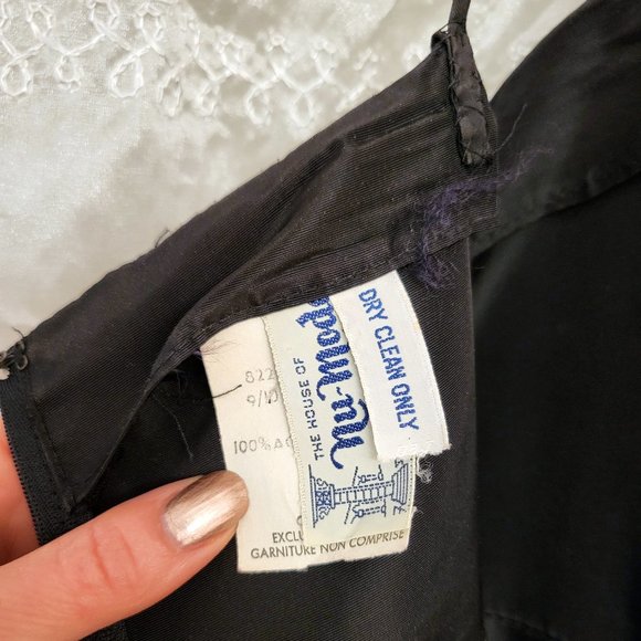 LAST CHANCE!  RARE Vintage Tuxedo Dress! 9 - Picture 12 of 15